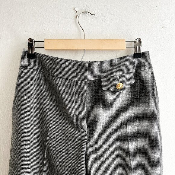 ESCADA Virgin Wool Herringbone Quiet Luxury Powersuit Blazer and Trousers SZ 34 - Picture 14 of 14